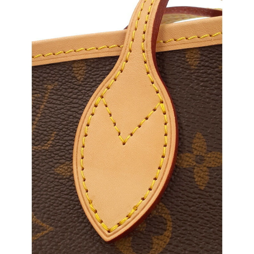 Louis Vuitton Monogram Leather Brown Neverfull Tote Bag - Picture 5 of 8